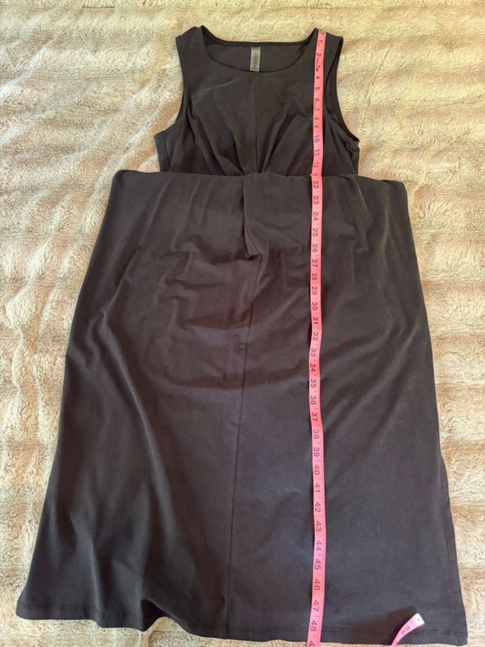 Beyond Yoga Black Twist-Knot Cutout Midi Dress M - Picture 14 of 15